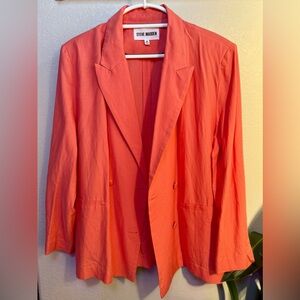 Steve Madden Women's Vibrant Coral Blazer